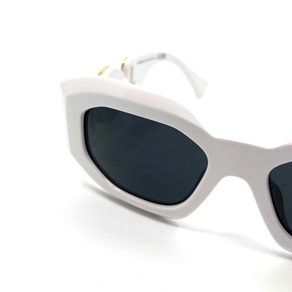 Sale Versace White Women\'s Gold Medusa Sunglasses main image 8